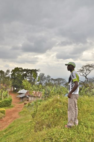 Manase, SENE mountain guide on the Kilimanjaro foothills walk